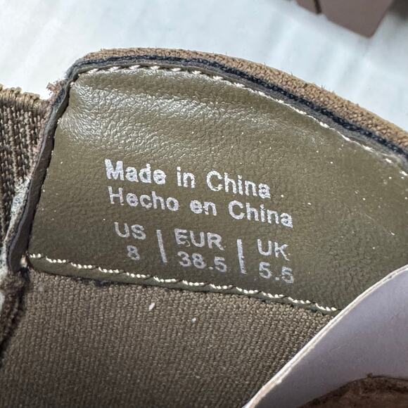 Market & Spruce Kaili Bootie in Olive Green NEW Size 8 - Picture 8 of 9